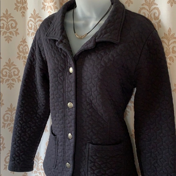 Straight Down clothing co Navy Blue quilted M - Picture 1 of 8